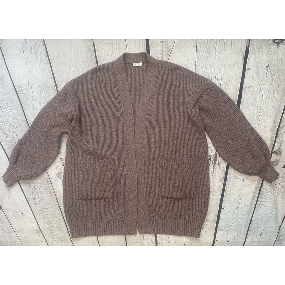 Debut Open Front Ribbed Knit Cardigan - Picture 5 of 13
